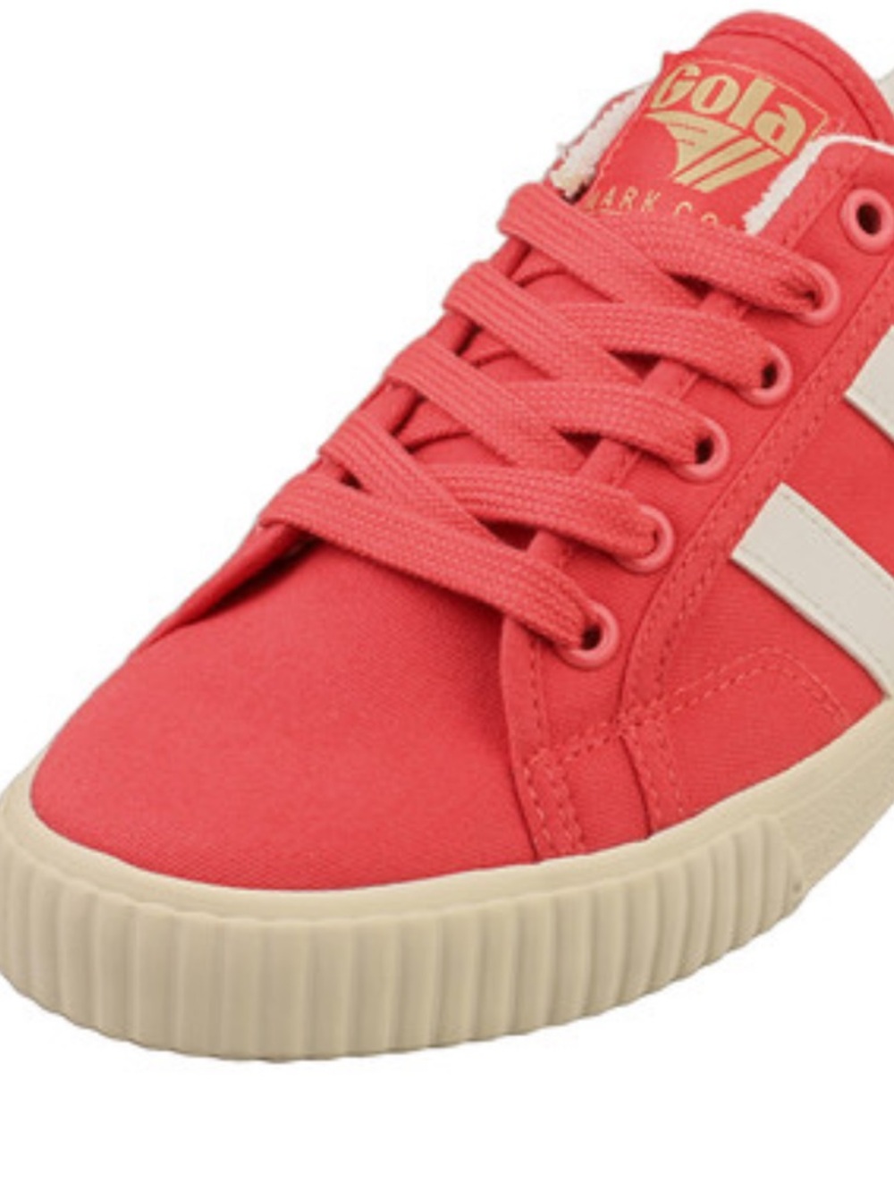 Gola Women's Canvas Sneaker in Coral and Cream